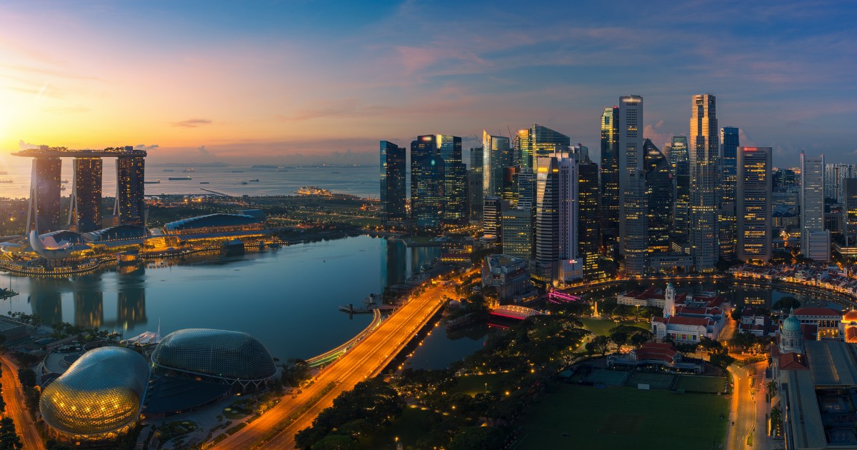 Cityscape of Singapore city