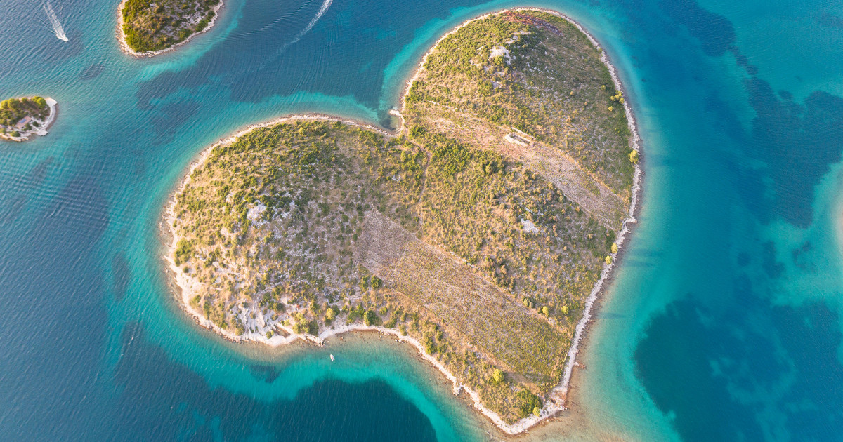 Heart shaped Island